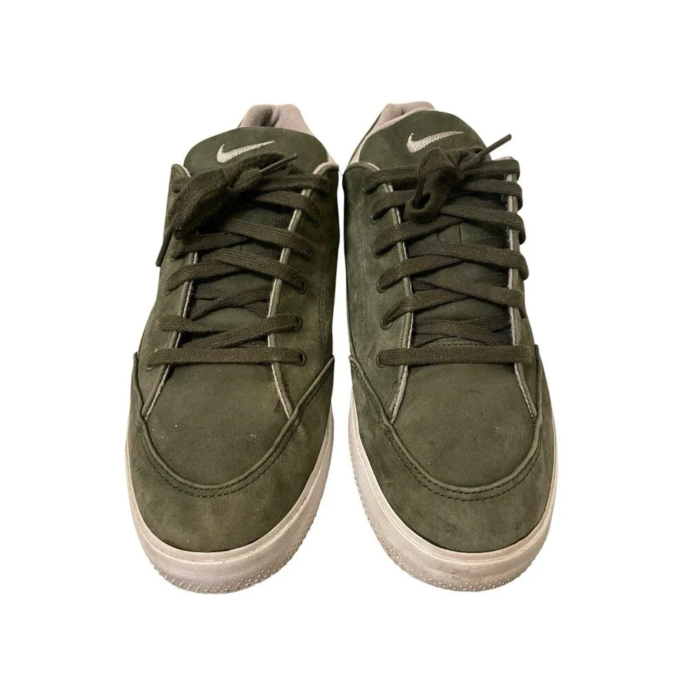 RARE Vintage Nike 1997 GTS Canvas Green Tennis Skate Shoes Sneakers Size 12 USA